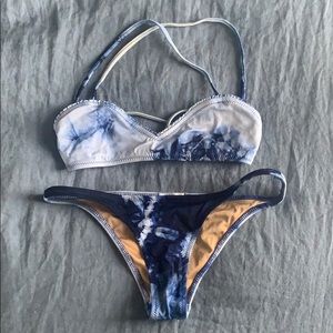 Made by Dawn bikini blue tie dye